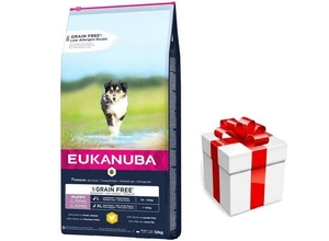 EUKANUBA Puppy Chicken L/XL Grain Free 12kg  + STAIGMENA ŠUNUI