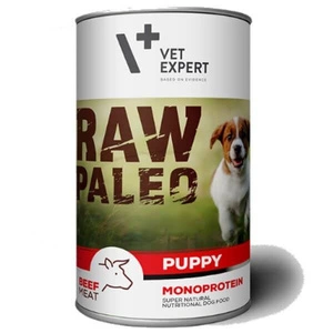 Vetexpert RAW PALEO puppy beef 400g - jautiena skardinėje