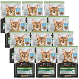 Purina Pro Plan Sterilizuota su vandenyno žuvimis katėms 12x75g