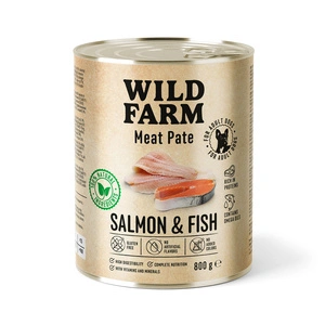 WILD FARM Pate Salmon&Fish 800g ėdalas šunims be glitimo