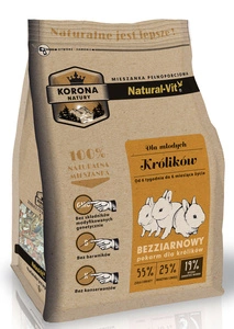 KORONA NATURY Natural-Vit maistas triušiams Junior 750g