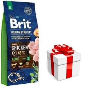 BRIT Premium By Nature Adult XL 15kg + STAIGMENA ŠUNUI