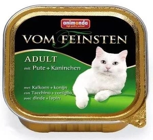 ANIMONDA Vom Feinsten Adult Cat skonis: su kalakutiena ir triušiena 100g