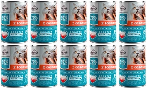 Frendi gabaliukai subtiliame padaže su lašiša 10x400g katėms