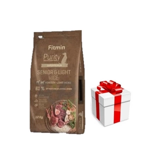FITMIN Purity Senior Venison, Lamb & rice Light 12kg + Staigmena Šunui