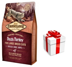 CARNILOVE Cat Duck & Turkey For Large Breed 6kg + Staigmena katei