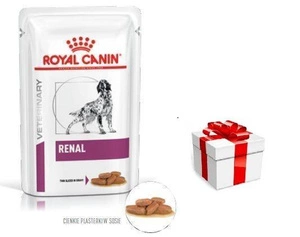 ROYAL CANIN Renal 12x100g paketėlis (griežinėliai padaže) + STAIGMENA ŠUNUI
