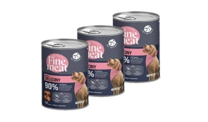 PetRepublic Fine Meat veršienos patiekalas šunims 3x400g