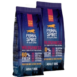 PRIMAL SPIRIT 60% Wilderness 2x12kg  3% PIGIAU