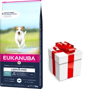 EUKANUBA Adult Small&Medium Grain Free 12kg  + STAIGMENA ŠUNUI