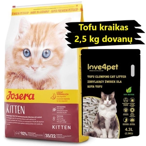 JOSERA Minette Kitten 10kg + Tofu kraikas 2,5 kg dovanų