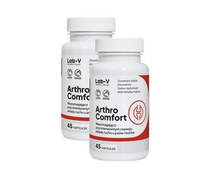 LAB-V Arthro Comfort - Visapusiška sąnarių ir raumenų bei skeleto sistemos sveikata šunims ir katėms 2x45 kapsulės