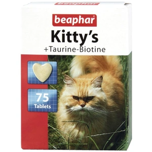 KITTY'S + TAURINE-BIOTINE 75TAB - vitaminų tabletės katėms