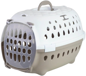 Stefanplast Transporter Travel Chic, baltos/smėlio spalvos, 50 x 34,5 x 31,5 cm