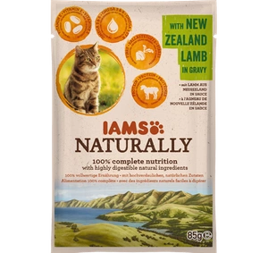 IAMS Natūraliai su Naujosios Zelandijos ėriena padaže 85g