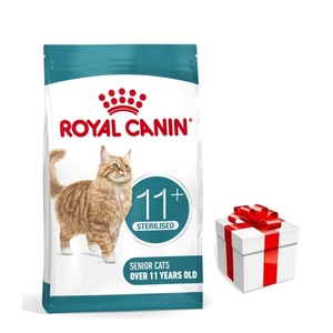 ROYAL CANIN Ageing Sterilised 11+ 2 kg sauso ėdalo suaugusioms vyresnėms nei 11 metų katėms, sterilizuotas + Staigmena katei