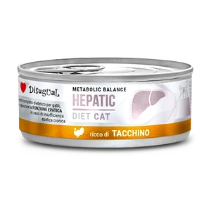 Disugual Veterinary drėgnas kačių ėdalas HEPATIC kalakutiena (suaugusiems) 85g