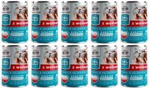 Frendi gabaliukai subtiliame padaže su jautiena 10x400g katėms