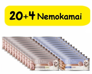 PetRepublic Pure vištienos filė + tunas padaže 24x80g