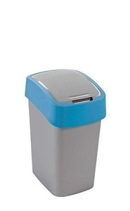"Curver" šiukšliadėžė "FLIP BIN" 25L sidabrinė/mėlyna