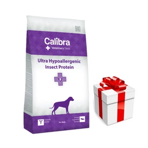 Calibra Veterinary Diets Dog Ultra Hypoallergenic Insect Protein 2kg + Staigmena Šunui
