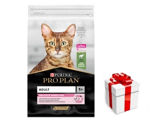 PRO PLAN Delicate Digestion suaugusių kačių ėdalas su ėriena 10kg + Staigmena katei