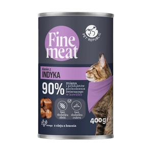 PetRepublic Fine Meat kalakutienos patiekalas 400g katėms