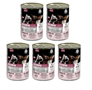 PetRepublic monoproteinų jautienos ėdalas šunims, gabalėliai padaže 5x400g