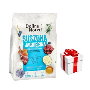 DOLINA NOTECI Premium džiovintas ėrienos ėdalas šunims 3kg + Staigmena Šunui