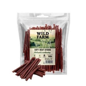 WILD FARM jautienos lazdelės 500g skanėstai šunims