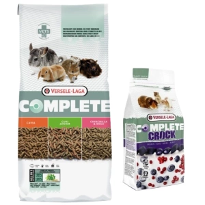 VERSELE-LAGA Cuni Junior Complete 8kg - ėdalas jauniems triušiams + Crock Complete Berry - uogų skanėstas triušiams ir graužikams 50g