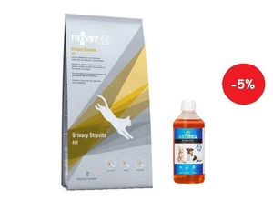 TROVET ASD Urinary Struvite (katei) 10kg + LAB V Lašišų aliejus šunims ir katėms 500ml
