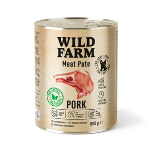 WILD FARM Pate Pork 800g ėdalas šunims be glitimo
