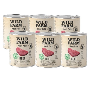 WILD FARM Pate Beef 6x800g ėdalas šunims be glitimo