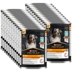 PRO PLAN Everyday Nutrition Suaugusių šunų ėdalas su daug žuvų drebučiuose 24x400g