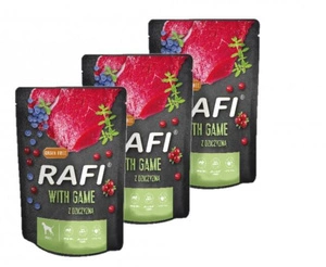 RAFI elniena šunims - paketėlis 3x300g (juoda pakuotė)