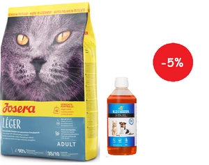 JOSERA Leger 10kg + LAB V Lašišų aliejus šunims ir katėms 500ml