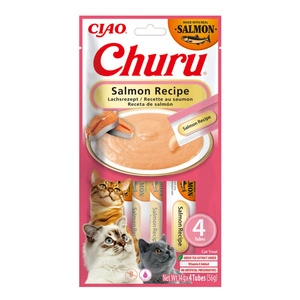 INABA CAT CHURU lašišos receptas 4x14g