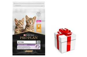 PRO PLAN Kitten Kitten Healthy Start kačiukų ėdalas su daug vištienos 10kgc + STAIGMENA KATEI
