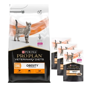 PURINA Veterinary PVD OM Obesity Management Cat 5kg + PURINA Veterinary 3x85g