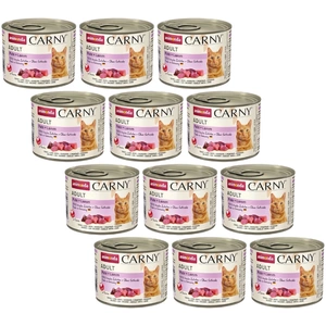 ANIMONDA Cat Carny Adult skonis: kalakutiena, ėriena 200g x12