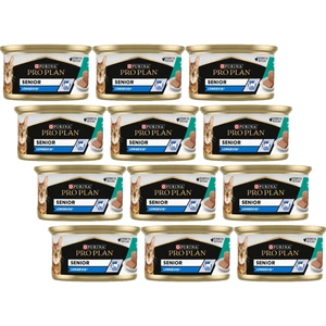 Purina Pro Plan Senior Longevis kačių putėsiai su tunu 12x85 g