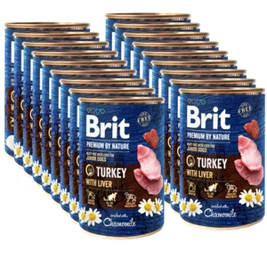 Brit Premium by Nature Junior Turkey With Liver 18x400g
