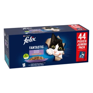 Feliksas želėje MIX MEAT paketėlis 44x85g 1+1 nemokamai
