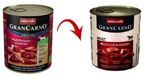 ANIMONDA GranCarno Adult Dog skonis: mėsos kokteilis 800g x12