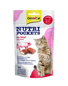 GIMCAT NUTRI POCKETS jautienos skanėstai 60 g