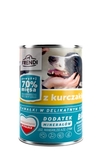 Frendi gabaliukai subtiliame vištienos padaže 400g šunims