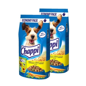 CHAPPI 2x9kg - sausas maistas šunims su paukštiena ir daržovėmis