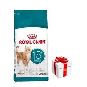 ROYAL CANIN Ageing 15+ 400 g sauso ėdalo suaugusioms vyresnėms nei 15 metų katėms + Staigmena katei