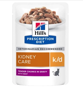 HILL'S PD Prescription Diet Feline k/d Kidney Care With Beef su jautiena  85g